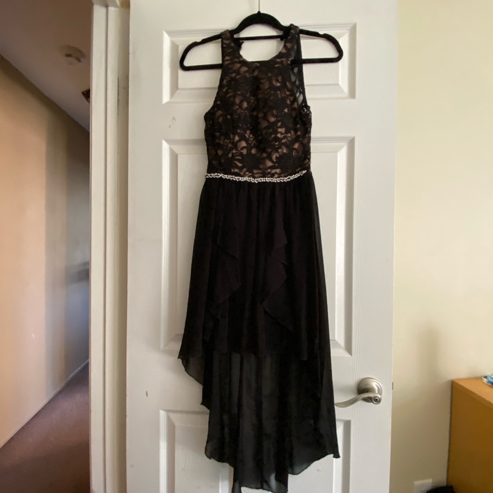Macy’s Black and Nude homecoming Cocktail dress